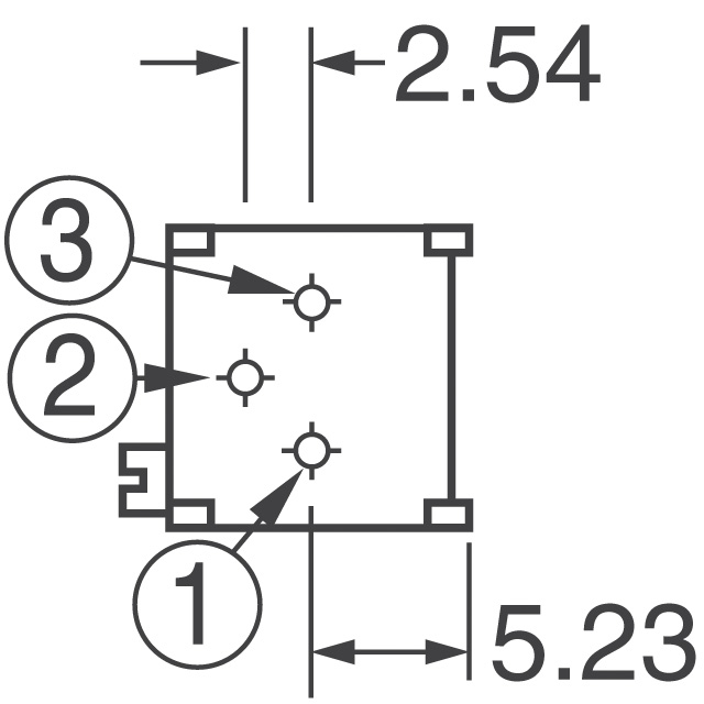 3296P-1-501LF Bourns Inc.  Trimmer Potentiometers